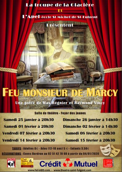 Pièce de la troupe de la Glacière 2020 : ＂Feu Monsieur de Marcy＂